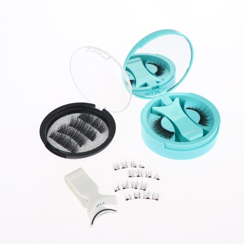 Professionelles Magnetisches Wimpern-Kit 3D-Wimpern Mit Applikator Langes Dichtes Wimpernset Für Abendgarderobe