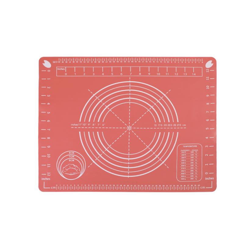 

Food Grade Silicone Pastry Mat with Measurements - Large Non-Stick Dough Rolling Pad for Baking, Kneading, and Fondant small