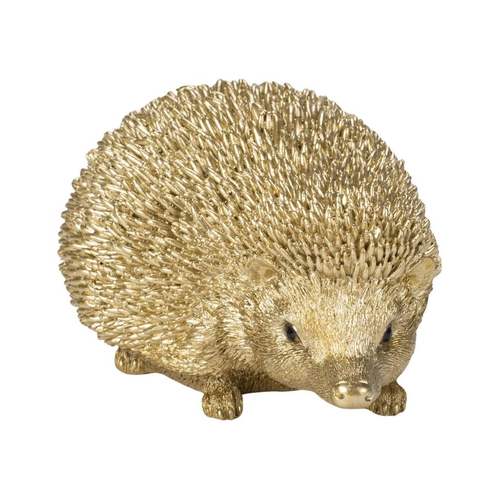 Ubia Prone x x Garden Hedgehog, Gold, 13.5 10.5 8.3 cm, Figurine, Animal, Decor, Hedgehog, H12077-12