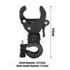 360 Degree Rotating Bike Bicycle Handlebar Led Flashlight Mount Clip Holder