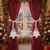 2PCS/SET Exquisite Snowflakes Curtain Rope Plush Curtain Strap  Christmas Decorations