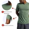 Men's Quick-Dry Ice Silk Running T-Shirt - Solid Color, Short Sleeve, Breathable, Loose Fit