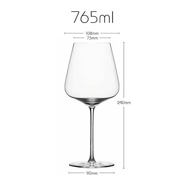 2 ks Sklenice na víno Zalto Style Prémiová banketní křišťálová ručně vyráběná Extrémně tenká Mistrovské řemeslo Dokonalá bezchybná Klasika Pohár