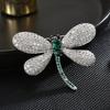 Korean Style Elegant Dragonfly Brooch - High-End Luxury Corsage Pin Accessory