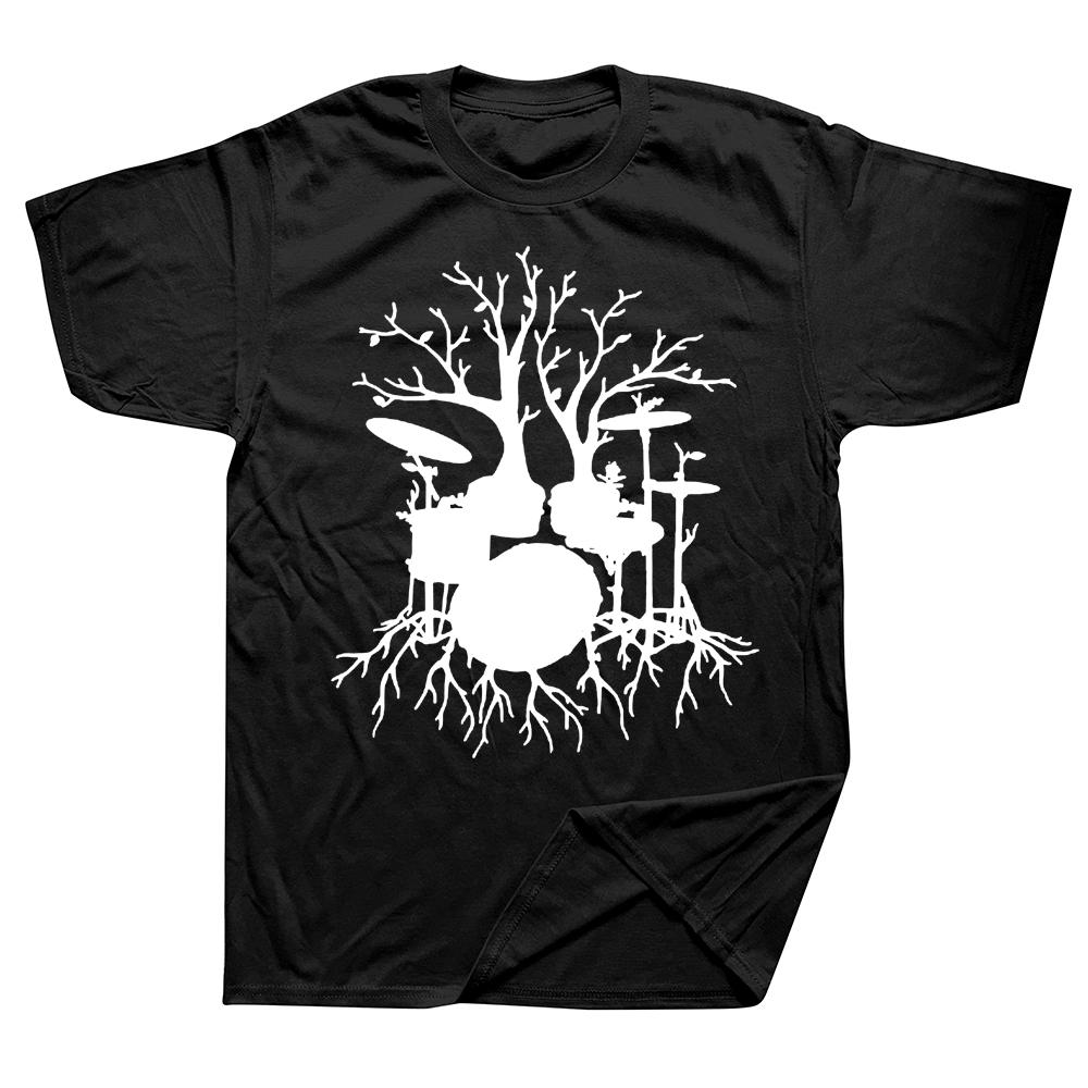 Retro Vintage Drummer T Shirt Graphic Cotton Streetwear Drumming Drumsticks Drumset Drum Set Birthday Gifts Tshirt Men Clothing