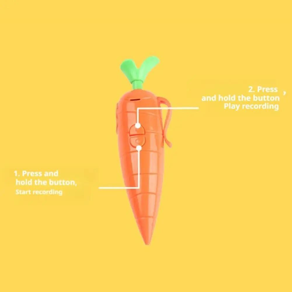 Multi-functional Carrot Voice Recorder Pen Zootopia Electronic Sound Toy Can Write Graffiti Ballpoint Pen 60-Second Voice Recorder Pen Gift