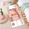 Creative Money Print Kitchen Bills Crystal Velvet Rug Machine Washable NonSlip Entryway Floor Mat for Indoor Porch Bathroom