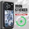Vintage Floral Pattern Case For iPhone 17 Pro Max Magnetic For Magsafe Rugged Bumper Cover For iPhone 16 15 14 13 Pro Max