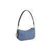 COACH Swinger 20 Top Zip Closure Denim Shoulder Bag Small Women's Indigo
