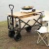 Outdoor Camping Wagon with Tank Wheels