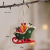Christmas Tree Pendants Ornaments Resin Santa Snowman Xmas Tree Hanging Christmas Decorantions New Year 2024 Gift Home Decor