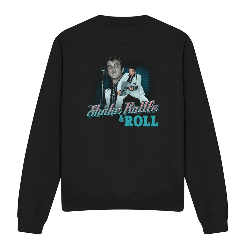 Elvis Presley Unisex Adult Shake Rattle & Roll Sweatshirt