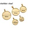 5Pcs/Lot 20/25/30/35/40mm Stainless Steel Cabochon Cameo Base Round Trays Blanks for DIY Pendants Jewelry Making Accessories