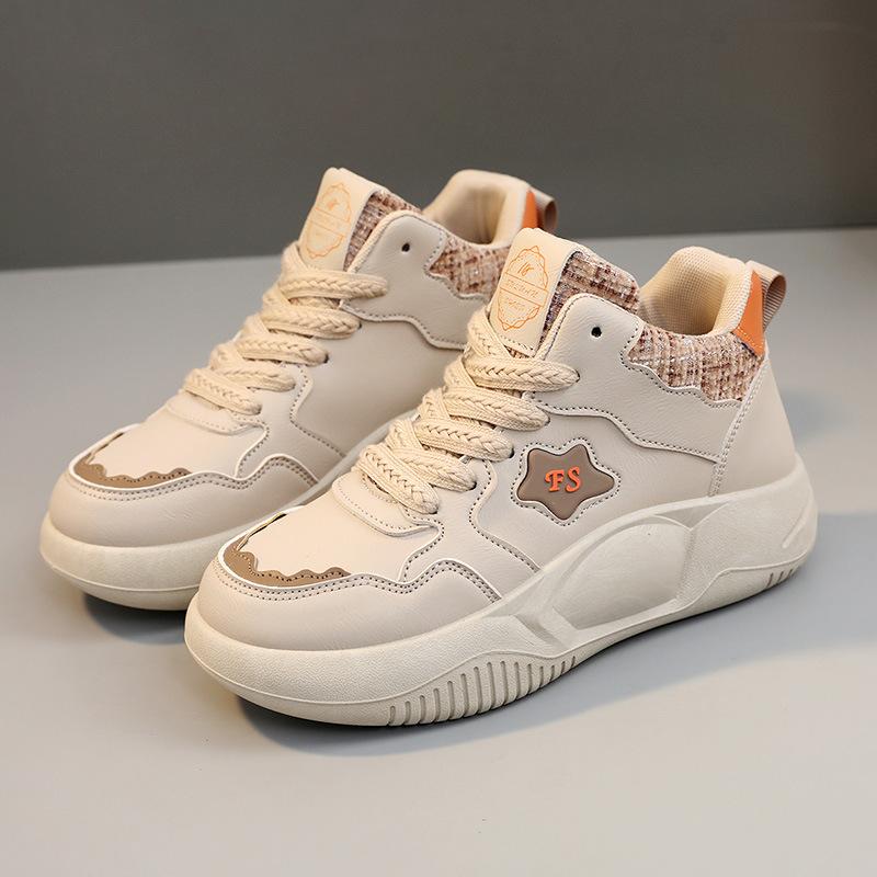 

[Customization] K8650 new color splicing women s shoes spring and autumn explosion breathable Internet celebrities heightened thick baseplate shoes 35