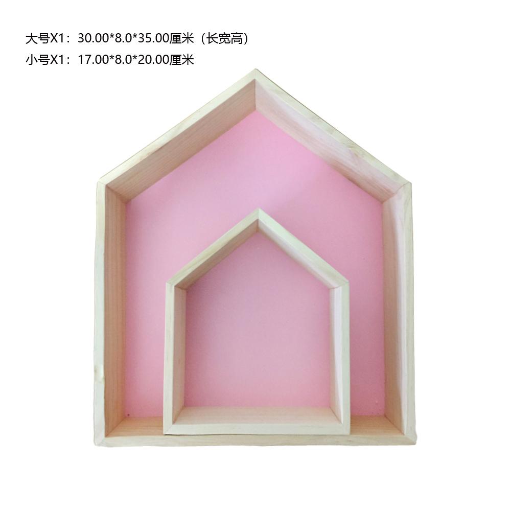 Wooden Creative Storage Rack Children'S Room Bedroom Wall Decoration Storage Rack Wall Shelf For Home Office Decorative Storage