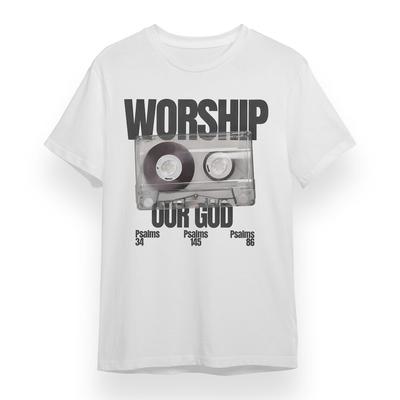 Women's T-shirt With Scripture Graphic Unisex White 100% Cotton Oversize Tops