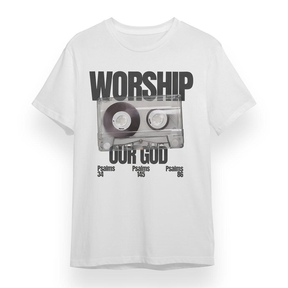 

Women s T-shirt With Scripture Graphic Unisex White 100% Cotton Oversize Tops M