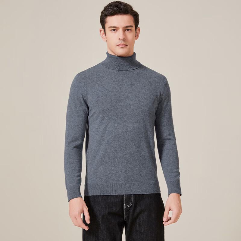 Jinjuan Men's 100% Merino Wool Polo Sweater