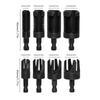 8Pcs Wood Plug Cutter Straight and Taper ClawDrill Bit Set Woodworking Hole Saw Cutting Tool 5/8" 1/2" 3/8" 1/4"