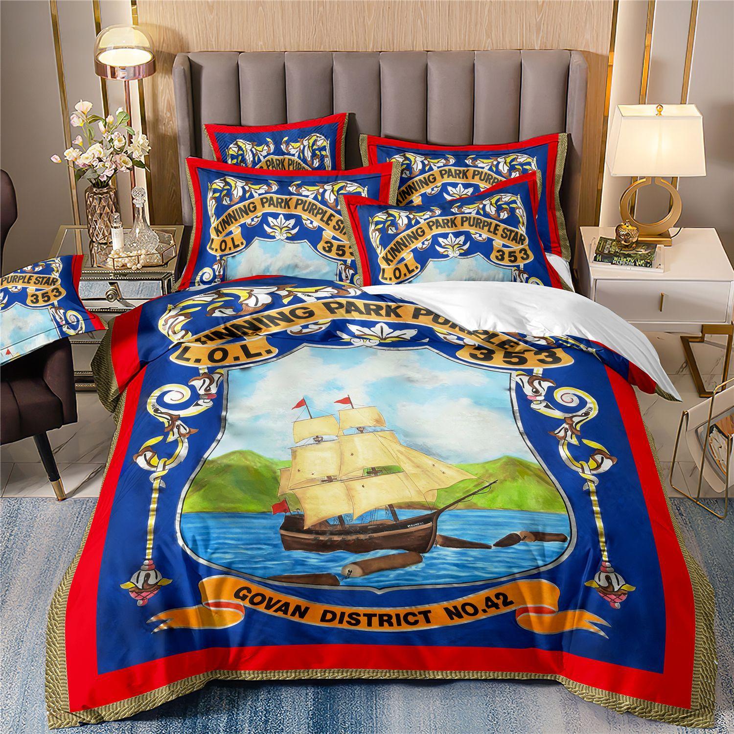 

Комплект пододеяльников, комплект постельного белья с 3D-принтом в роскошном стиле, комплект из 3 предметов, мягкое постельное белье из микрофибры, пододеяльник с застежкой-молнией AU Queen 210x210cm