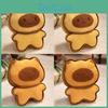 Toast Cat Capybara Plush Toys Backpack Pendants Cartoon Keychains Gifts Kids