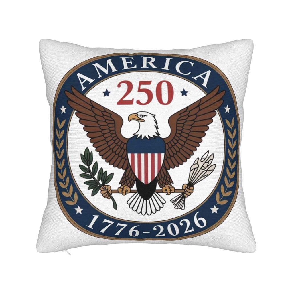 Decorative Pillow Cover America Year Anniversary Merch Seat Throw Pillow Case Cover Zipper Multiple Sizes