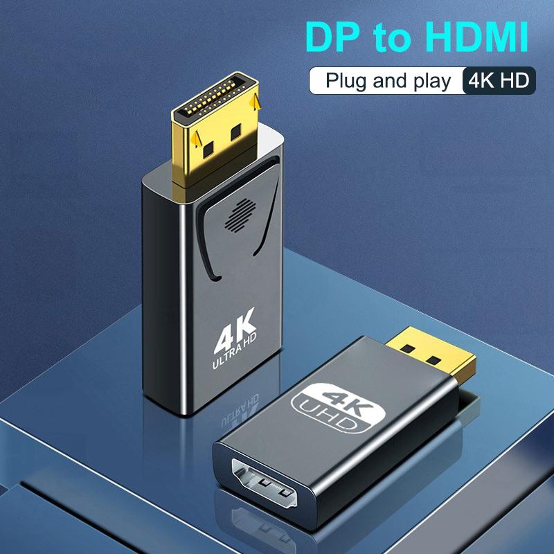 Dp To Hdtv 4K Connector Displayport Dp Male To Hdmi-Compatible Female Adapter Converter Video Audio Plug For Computer Tv Laptop