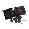 Portable Ancient Runes Carving with 24 Mystical Symbols and Guide Manual Suitable for Meditations Accessories