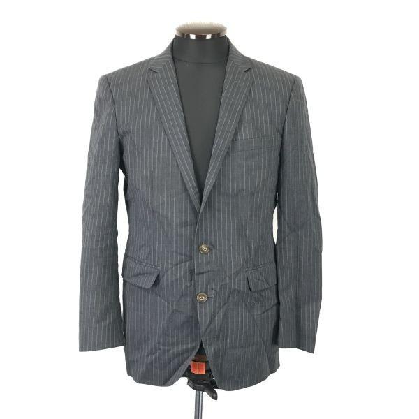 Made In Japan Bref Jacket Skirt Set Single Suit Men M Gray Vintage(USED)