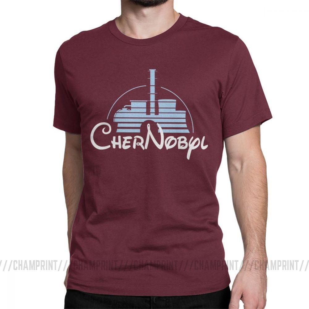 Mens Nuclear Disaster Chernobyl Geek Ukraine Radiation Vintage T Shirt Pure Cotton Tops Novelty Tee Shirt Plus Size TShirts
