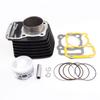 Black Motorcycle Cylinder Kit STD 56.5mm Big Bore 62mm for KEEWAY SUPERLIGHT 125 125cc 150cc