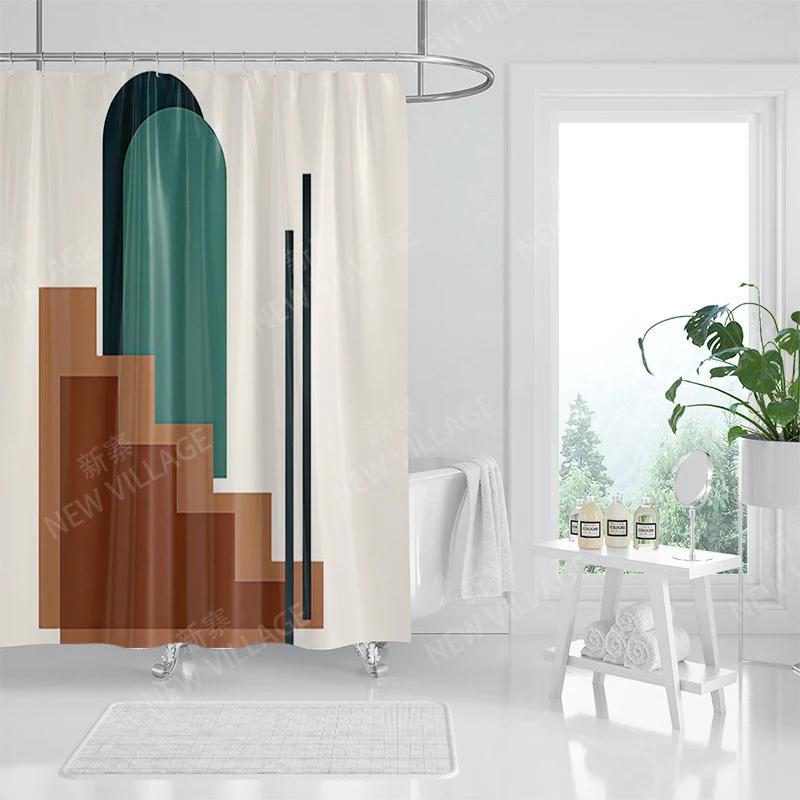 Vodotěsný látkový sprchový závěs Koupelnové závěsové doplňky 180x200 Koupelnový závěs do sprchy 240*200 severský boho dekor 240x200