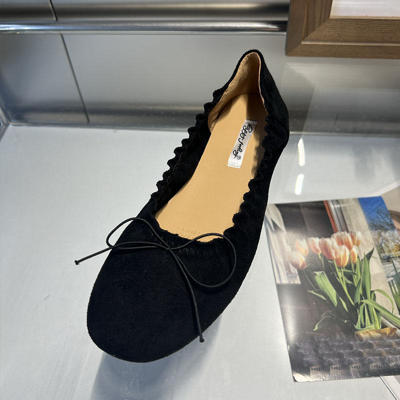 Fashion Fashion Round Toe Footwear Shallow Women Ballet Flats Shoes Female Butterfly-Knot Ladies Flats Slip On Shoes 2025 New