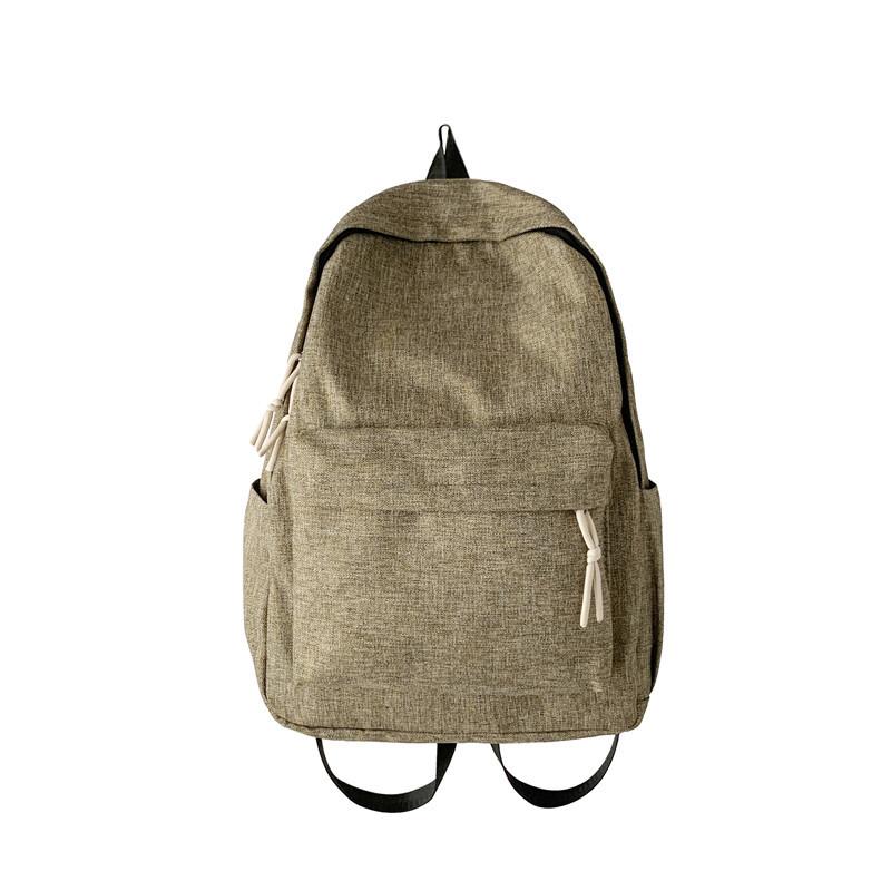 

Одноколірний водовідштовхувальний рюкзак. Шкільний рюкзак для молодших школярів. Дорожній рюкзак великої місткості. хакі