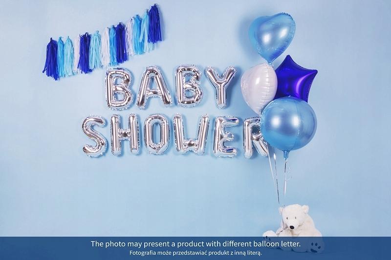 Balon Foliowy Litera "P", 35Cm, Srebrny, 1 Szt.
