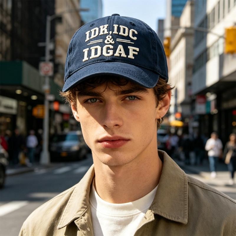 Cappellino da Baseball Unisex in Cotone alla Moda Cappello da Sole da Esterno con Cinturino Regolabile e Design Traspirante Circonferenza Testa 55-60cm