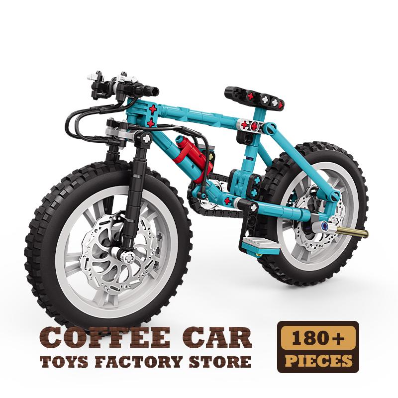 Non-Toxic Mechanical Motion Bicycle Building Blocks Set Mountain Bike Moc Bricks Model Stem Toys For Kids & Adults Diy Decor Birthday Gift