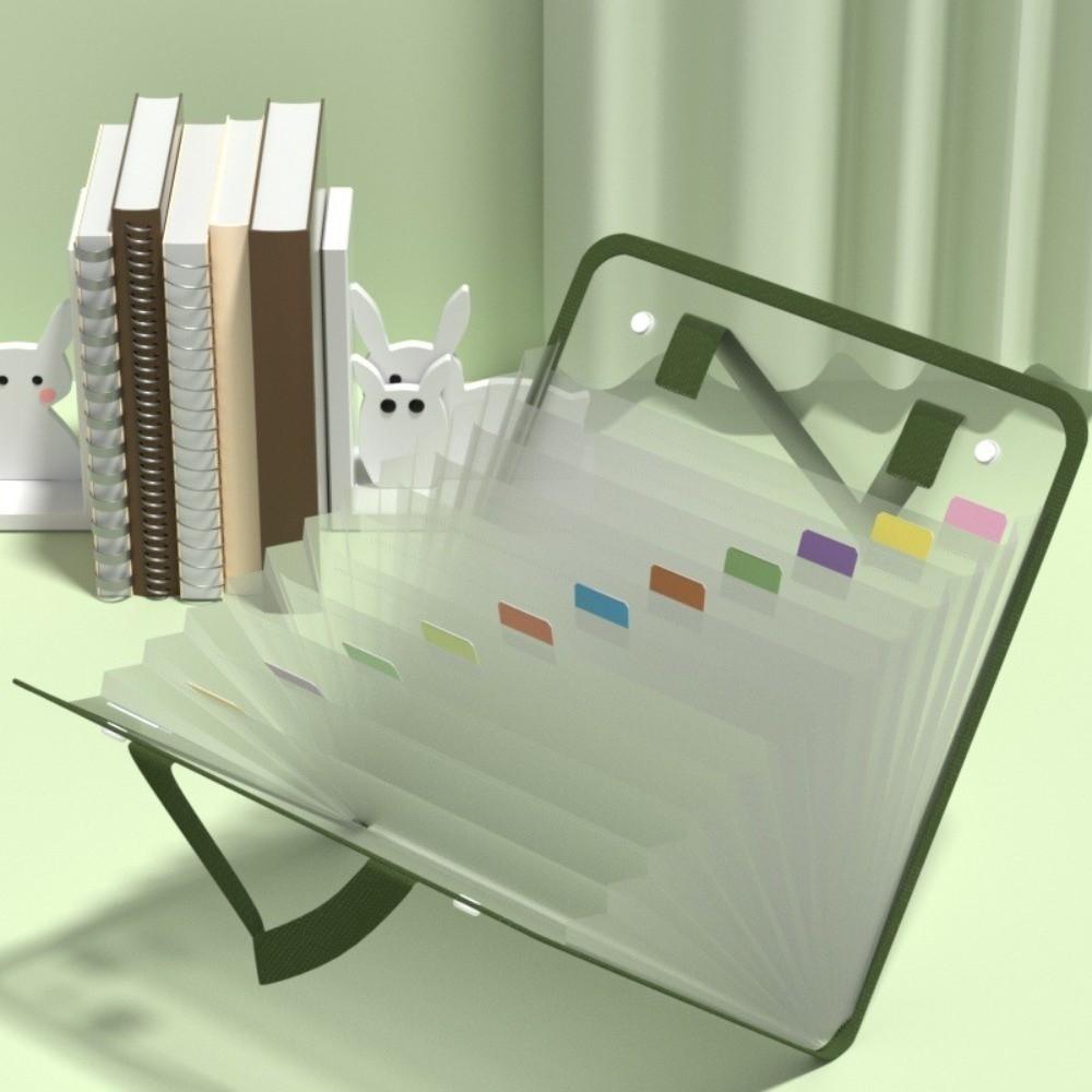 Waterproof File Bags 13-Layers Document Pouch Portable File Pocket  School Supplies