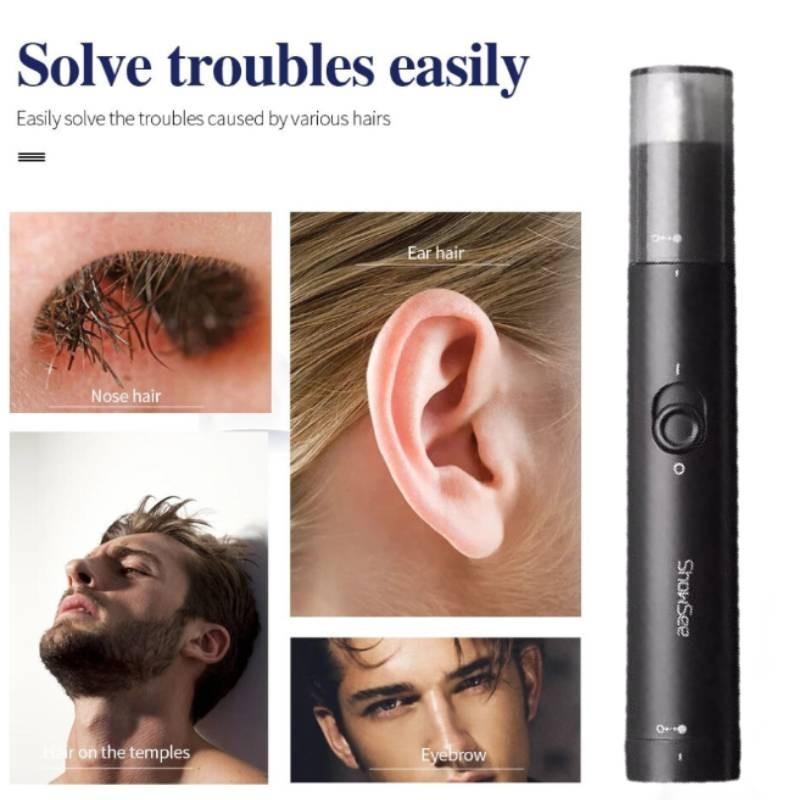 Compact Electric Nose Hair Trimmer For Men And Women With Detachable Washable Heads