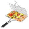 Large Portable Folding Fish Grill Baskets for Outdoor Grill Vegetables Stainless Steel BBQ Grilling Basket With Handle YYA01