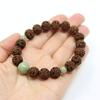 Wagokoro Nenjudo Chrysanthemum Carved Boxwood Buddhist Prayer Beads with Rubber Exchange Coupon