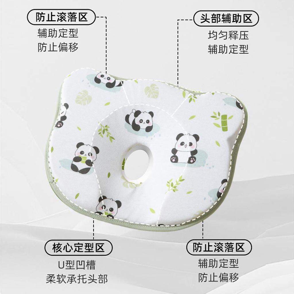 Baby Styling Pillow, Newborn Correction of Head Shape, Baby Anti Deviation Head from 0 To 6 Months, Universal Breathable Headrest for All Seasons