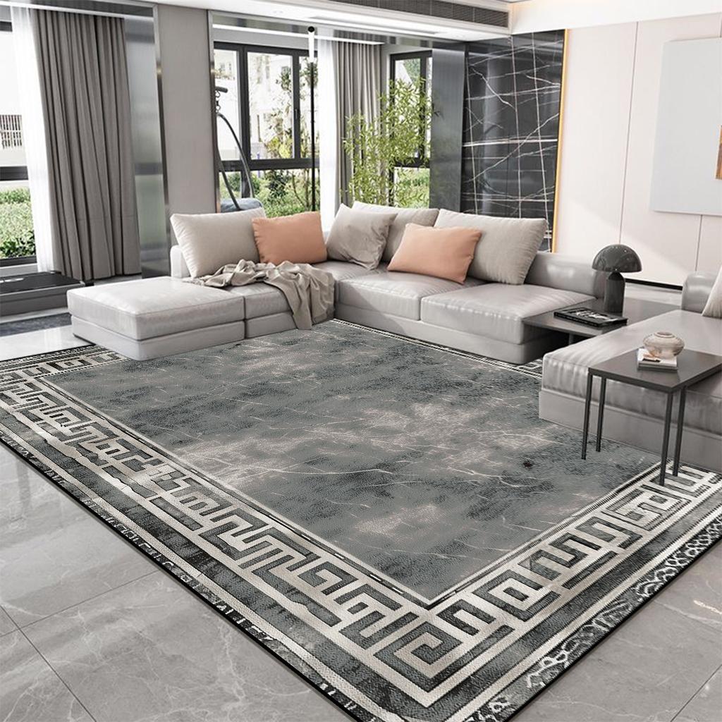 Nordic High-end Living Room Carpets Modern Luxury Decoration Home Bedroom Large Area Rugs Thickening Washable Non-slip Floor Mat