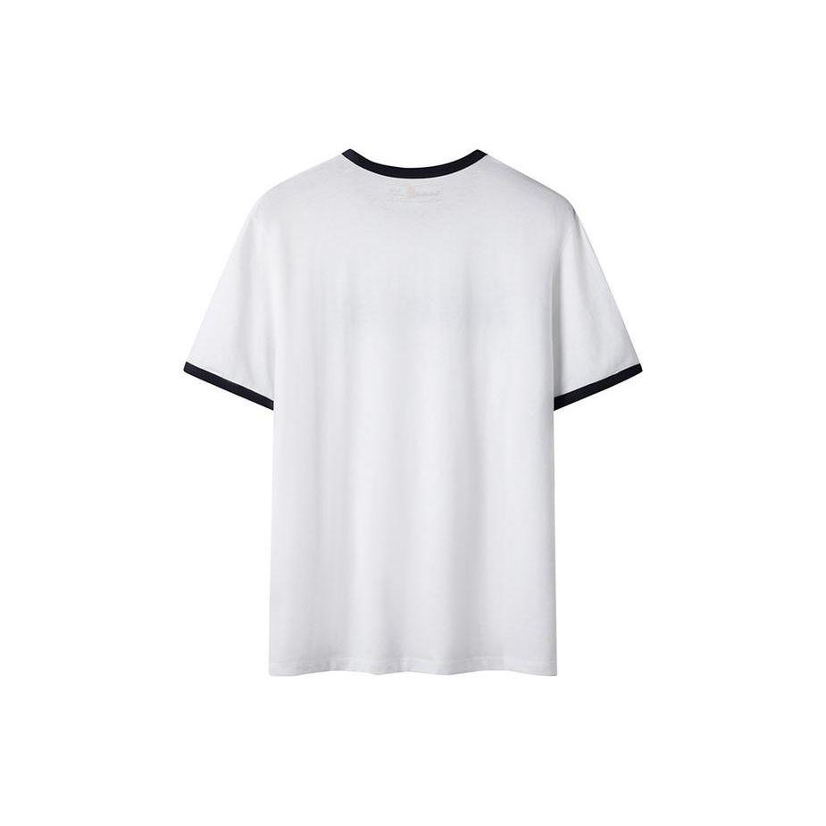 Timberland Letter Print Round Neck Outdoor Casual Breathable Short Sleeve T-Shirt Men Tops White A6RKS-W92
