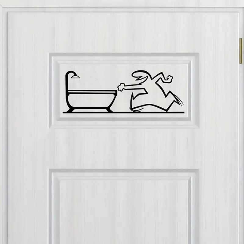 La Linea Line Art Wall Sticker Minimalist Self-Adhesive Waterproof Decal For Walls, Doors, Glass, Cars Home And Car Decoration