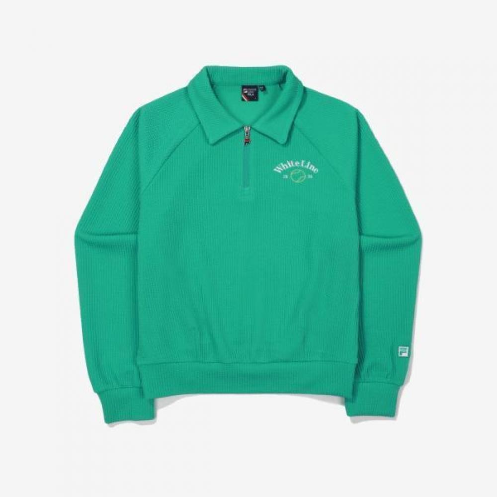 Fila Tennis Life Waffle Long Sleeve T shirT MINERALGREEN/095