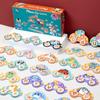 Wooden Alphabet Kids Toys Car Set For Early Education Cognitive Development