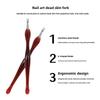 Nail Art Cuticle Remover Tool: Deep V Fork for Dead Skin and Manicure