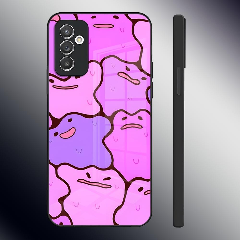 Cartoon Cute Ditto Phone Case For Samsung S24 Ultra S23 S22 S20 Fe S21 Plus A54 A34 A24 A53 A13 A16 Glass Back Cover