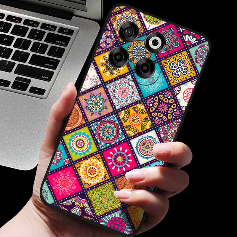 For ZTE Blade V70/Axon 70 3D Relief Flower Emboss Soft Silicone Back Cover For ZTE Nubia V70 Relief Emboss Case ZTE Blade V70 70